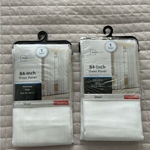 Sheer Curtains White